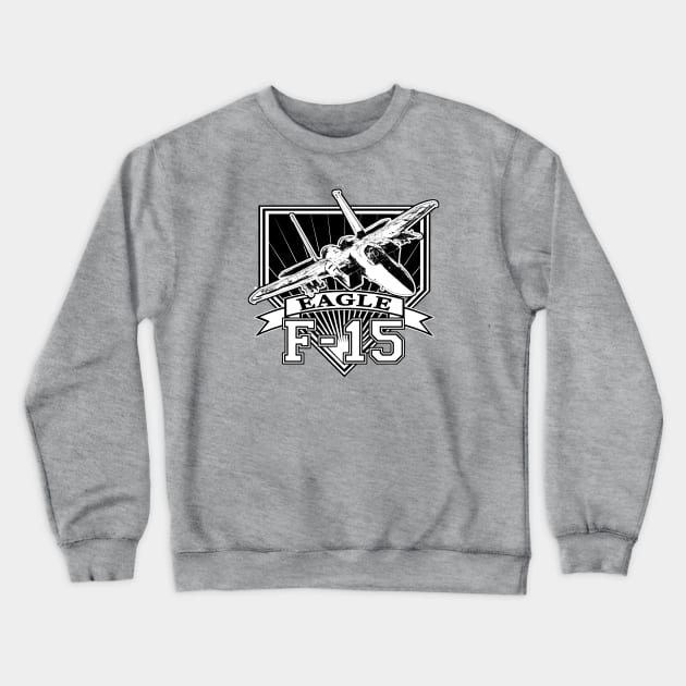 F15 Eagle Fighter Jet Crewneck Sweatshirt by CoolCarVideos